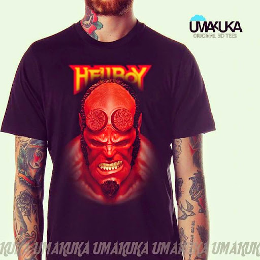 Umakuka Kaos Oblong 3D Hellboy